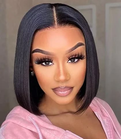 10" Brazilian Straight Bob Lace Wig
