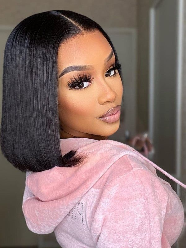 10" Brazilian Straight Bob Lace Wig