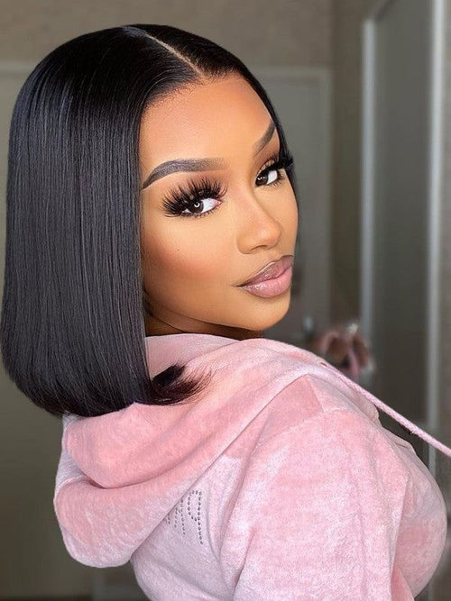 10" Brazilian Straight Bob Lace Wig